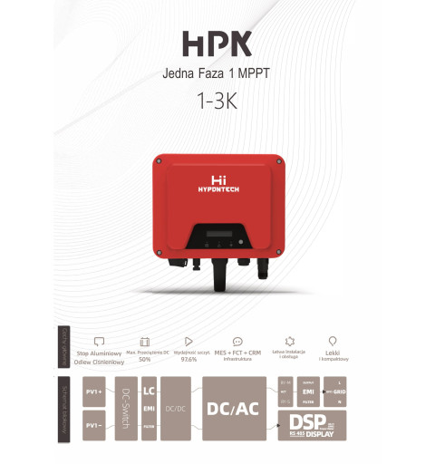 Falownik HPK-3000 jednofazowy Hypontech